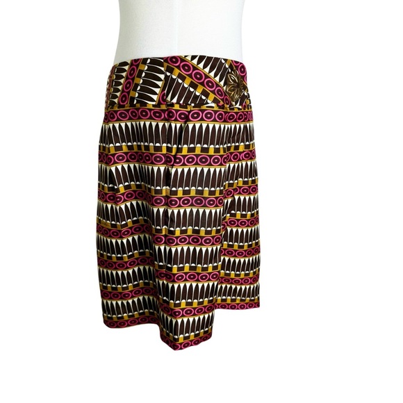 NWT Milly Silk Skirt with Etched Large Artisan Buttons Size 12 - Picture 5 of 14